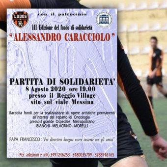 Partita di Solidarietà - Terza Edizione - 8 agosto 2020